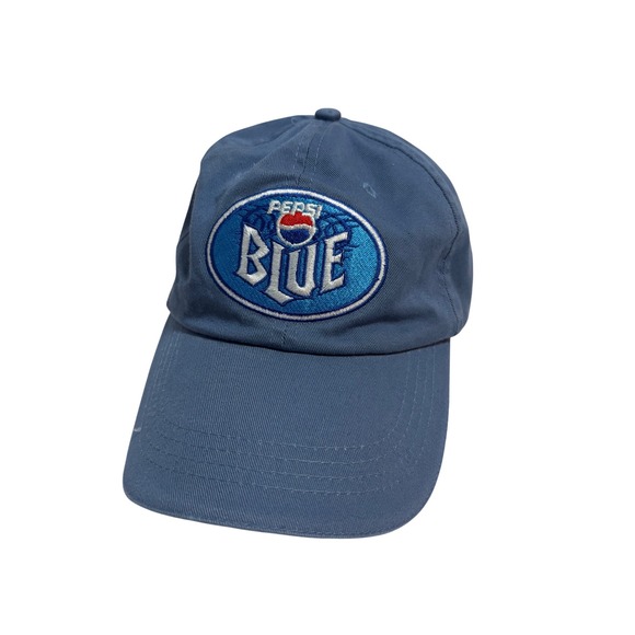 Pepsi Other - Pepsi Blue Logo Baseball Cap Hat Men's Adjustable Strap Blue RARE discontinued‎